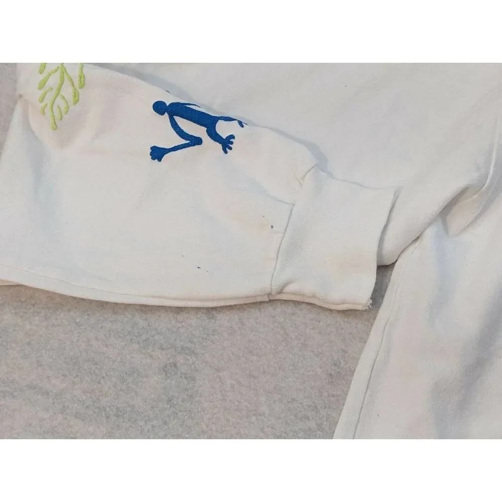 Obey Social Justice Peace Equality Long Sleeve T-shirt Small White Crew Neck NWT - Picture 3 of 7